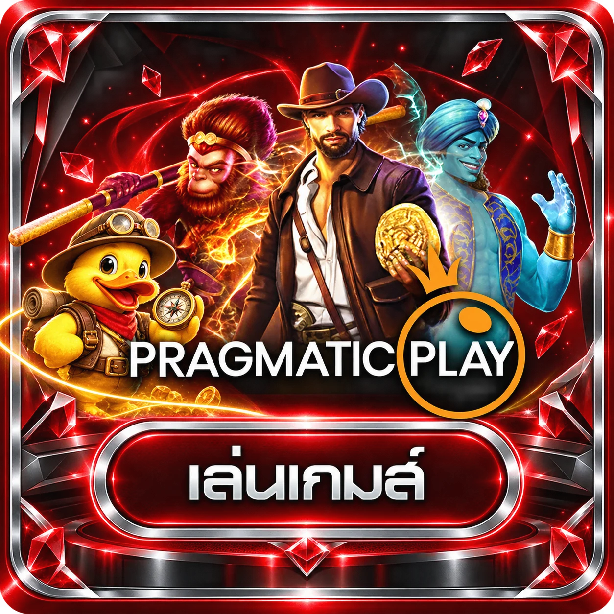 การ์ดทดลองเล่น Pragmatic Play บน DUCK36